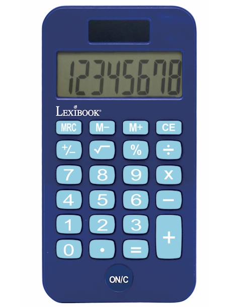 Calculatrice de Poche Sonic avec Couvercle de Protection, Fonctions Classiques et évoluées, à Piles et Solaire Bleu 2 - vertbaudet enfant 