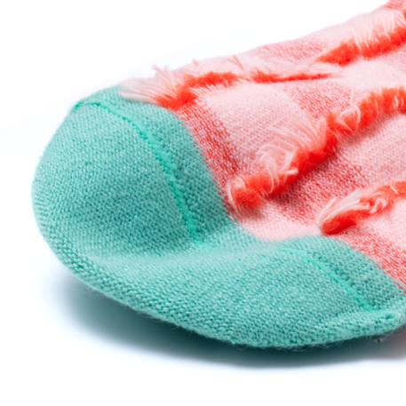 Chaussettes sans couture damier Rouge 2 - vertbaudet enfant 