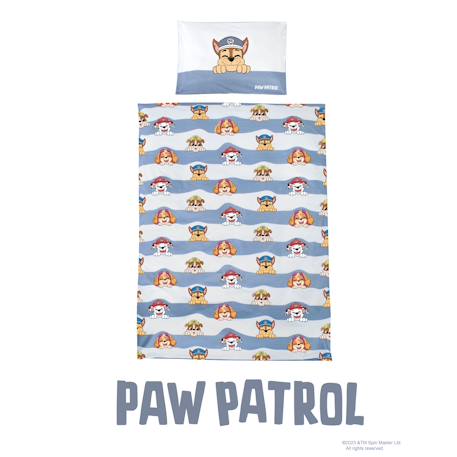 Parure de lit bébé et enfant en coton 2 pièces Pat Patrouille Bleu - pat'patrouille 3 - vertbaudet enfant 