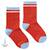 Chaussettes sans couture unies Rouge 1 - vertbaudet enfant 
