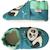 Chaussons bébé cuir souple andréa le panda Bleu 2 - vertbaudet enfant 