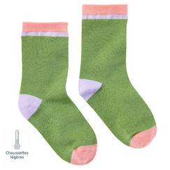 Chaussettes sans couture unies  - vertbaudet enfant