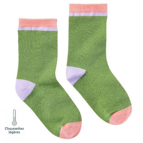 Fille-Sous-vêtement-Chaussettes sans couture unies