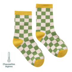 Chaussettes sans couture damier  - vertbaudet enfant