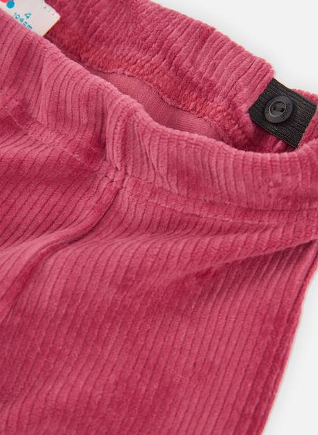 Pantalon en velours cotelé fille Grenat 3 - vertbaudet enfant 