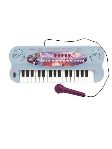 Clavier électronique musical avec micro reine des neiges Bleu 1 - vertbaudet enfant 