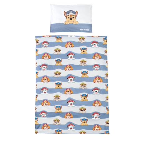 Parure de lit bébé et enfant en coton 2 pièces Pat Patrouille Bleu - pat'patrouille 1 - vertbaudet enfant 
