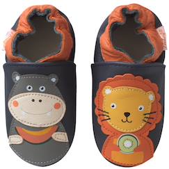 Chaussures-Chaussures fille 23-38-Chaussons-Chaussons bébé cuir souple jade et robert se régalent