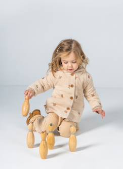 Bébé-Manteau, combipilote, nid d'ange-Manteau-Veste molleton bébé broderie fleurs