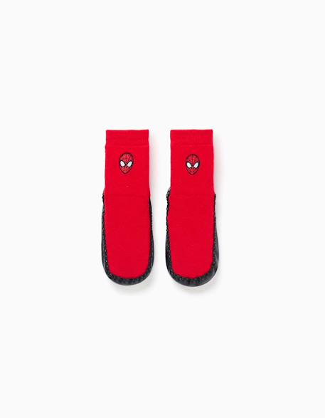 Garçon-Sous-vêtement-Chaussettes-Chaussettes-chaussons avec semelle antidérapante et spider-man