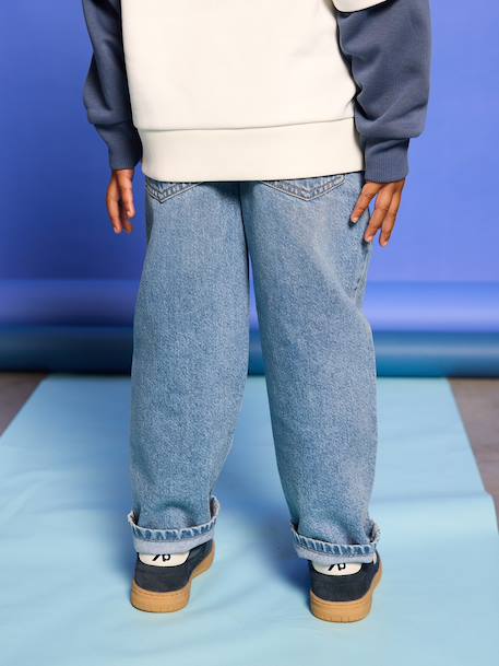 Pantalon battle garçon en denim double stone 12 - vertbaudet enfant 