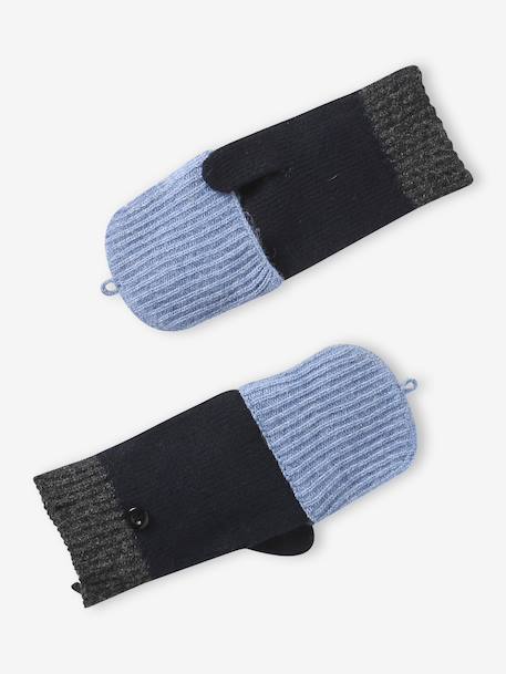 Ensemble bonnet, snood et mitaines marine 5 - vertbaudet enfant 