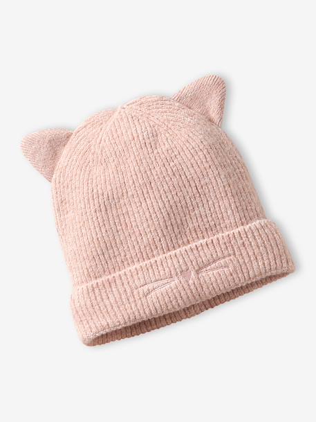 Ensemble bonnet, snood et mitaines beige poudré 2 - vertbaudet enfant 