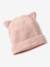 Ensemble bonnet, snood et mitaines beige poudré 2 - vertbaudet enfant 