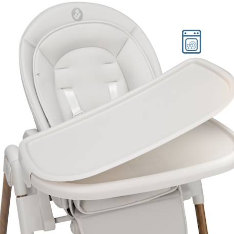 Chaise haute bébé ava plus Elegance beige+Elegance graphite 4 - vertbaudet enfant 