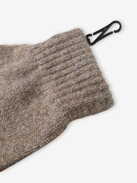 Ensemble bonnet, snood et gants taupe 8 - vertbaudet enfant 