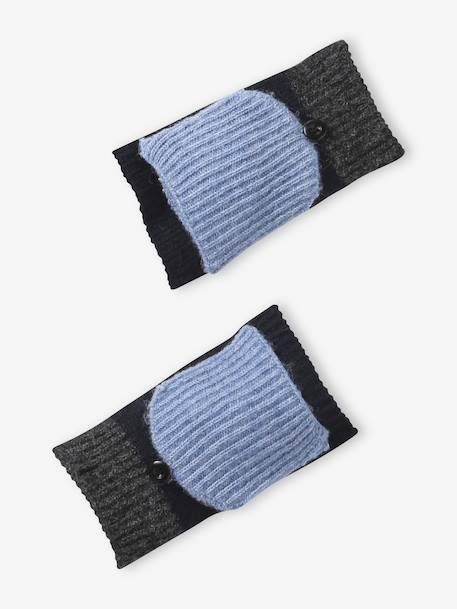 Ensemble bonnet, snood et mitaines marine 4 - vertbaudet enfant 