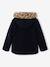 Manteau fille à capuche camel+marine 7 - vertbaudet enfant 