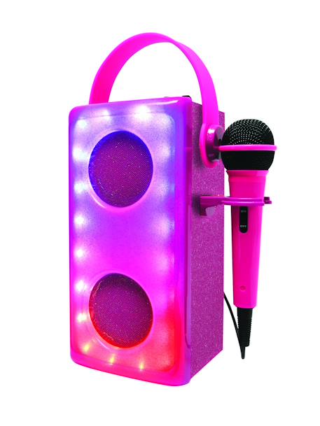 Enceinte bluetooth lumineuse rose avec micro Blanc 2 - vertbaudet enfant 