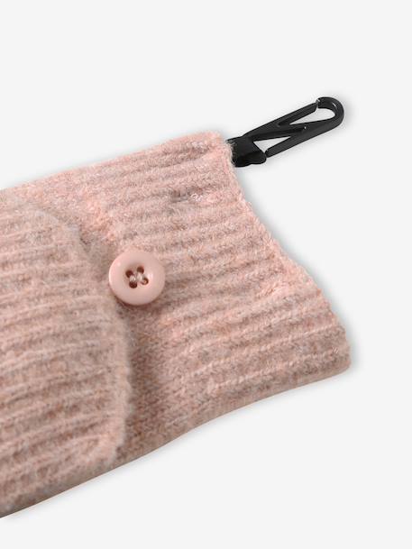 Ensemble bonnet, snood et mitaines beige poudré 7 - vertbaudet enfant 