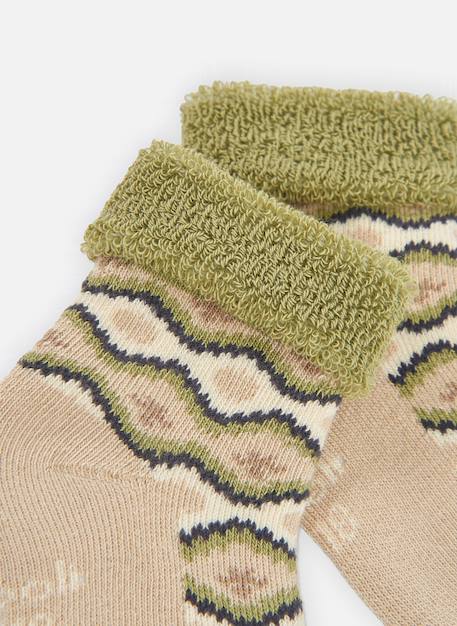 Lot chaussettes bébé imprimé animal Blanc 2 - vertbaudet enfant 
