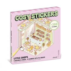 Jouet-Activités artistiques et musicales-Loisirs créatifs-Stickers cosy little shops