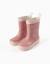 Bottes de pluie avec imprimé fleuri Rose 2 - vertbaudet enfant 