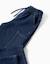 Jean baggy cargo avec cordon de serrage Bleu foncé 4 - vertbaudet enfant 
