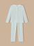 Pyjama en velours rayé fille Rayure bleue 1 - vertbaudet enfant 