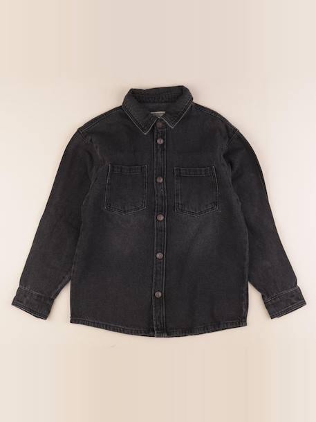 Chemise - 10 ans Noir 1 - vertbaudet enfant 