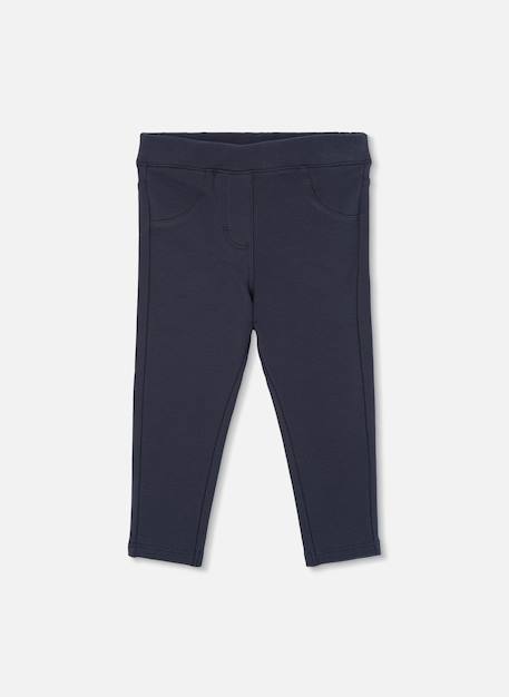 Pantalon fille en molleton Gris 1 - vertbaudet enfant 