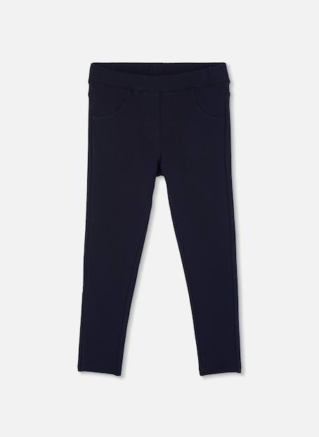 Pantalon fille en molleton Noir 1 - vertbaudet enfant 