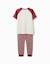 Pyjama à manches courtes en coton avec masque rembourré Rouge foncé 2 - vertbaudet enfant 