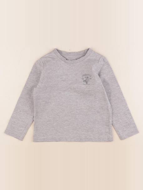 Tee-shirt - 4 ans Gris 1 - vertbaudet enfant 