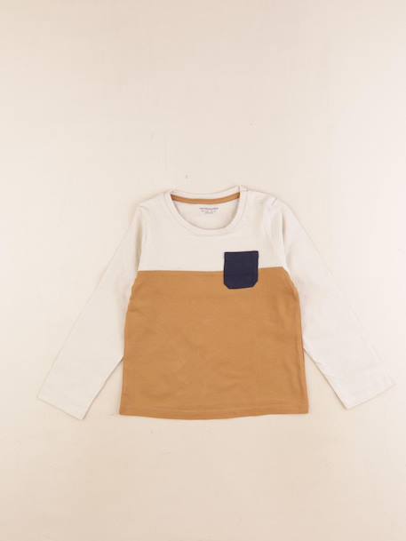 Tee-shirt - 36 mois Beige, marron 1 - vertbaudet enfant 
