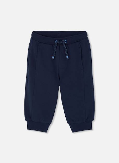 Pantalon garçon molleton Bleu 1 - vertbaudet enfant 