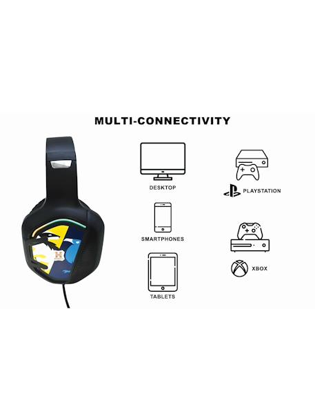 Casque gaming filaire lumineux harry potter Noir 4 - vertbaudet enfant 