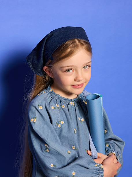 Robe denim fille bleu jean 6 - vertbaudet enfant 