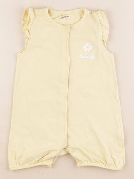 Pyjama coton - 18 mois Jaune 1 - vertbaudet enfant 