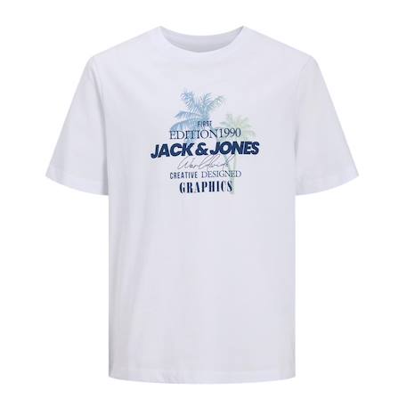 T-shirt garçon jjgradient Blanc+Noir 1 - vertbaudet enfant 