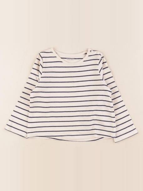 Tee-shirt - 18 mois Blanc, bleu 1 - vertbaudet enfant 