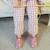 Chaussons bébé cuir souple lola les licornes Rose 3 - vertbaudet enfant 