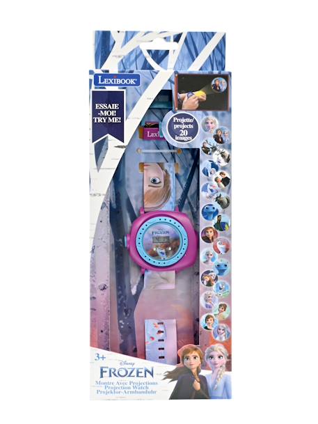 Montre digitale avec projection reine des neiges Bleu 3 - vertbaudet enfant 