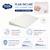 Pack matelas bébé 60x120 + plan incliné étoiles dorées + protège-matelas - déhoussable et sain Blanc 3 - vertbaudet enfant 