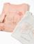 Lot de 2 t-shirts à manches longues avec imprimés de l'art Rose clair+Vert clair 4 - vertbaudet enfant 