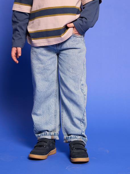 Jean droit garçon double stone 1 - vertbaudet enfant 