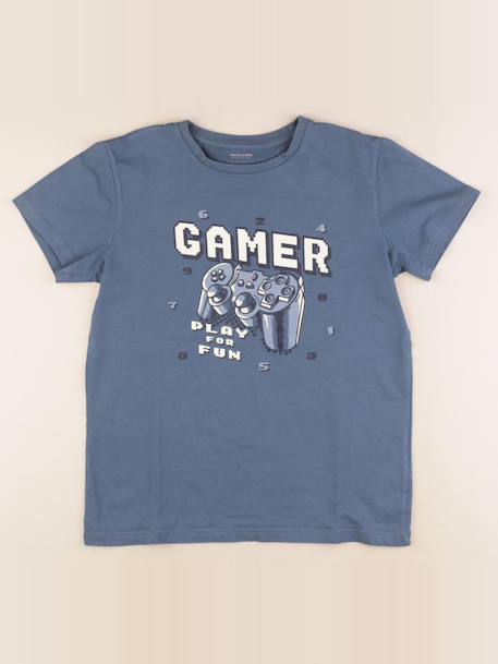 Tee-shirt - 14 ans Bleu 1 - vertbaudet enfant 