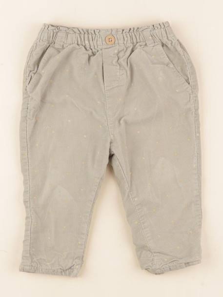 Pantalon - 18 mois Vert, or 1 - vertbaudet enfant 