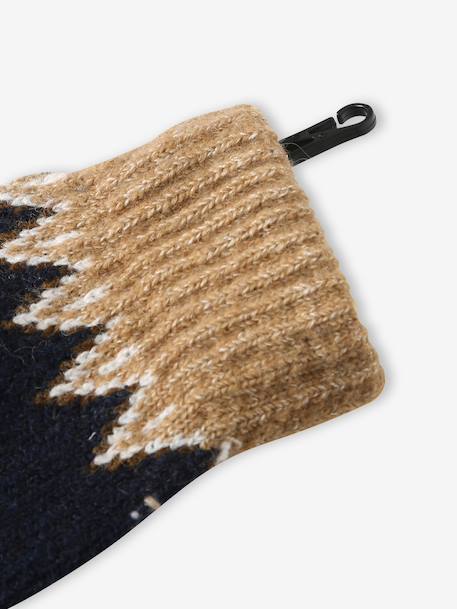 Ensemble garçon bonnet, snood et gants moka 7 - vertbaudet enfant 