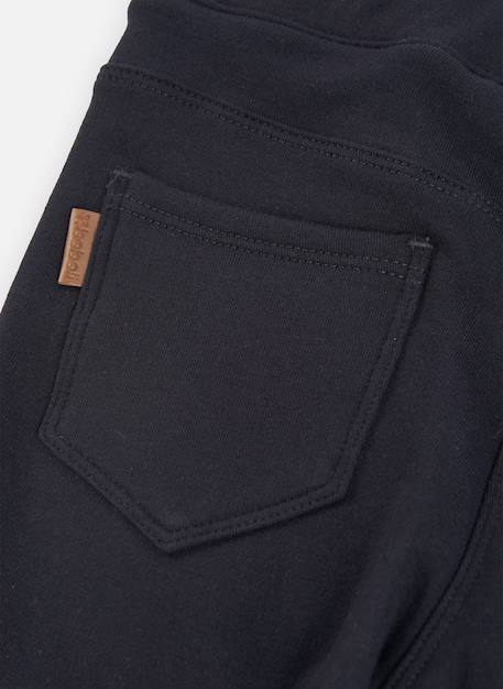 Pantalon fille en molleton Noir 4 - vertbaudet enfant 